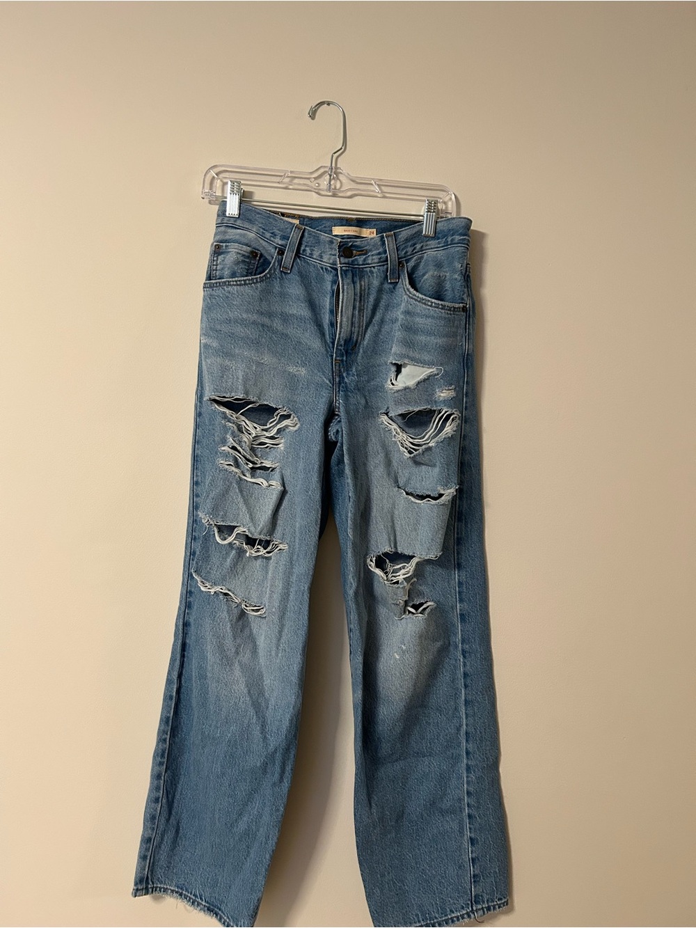 Levi's Light Blue Distressed Jeans